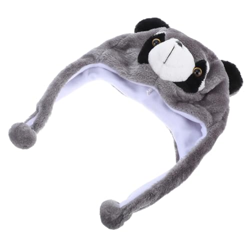 Ciieeo Niedliche Plüschmütze Mit Waschbärohren Tier-stirnband Warme Beanie Für Erwachsene Und Kinder Party Kostüme Zubehör von Ciieeo