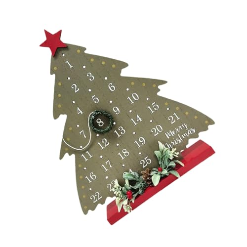 Ciieeo Weihnachtlicher Countdown Kalender aus Holz Rustikales Tischdekor für Adventszeit Multifunktionale Weihnachtsdekoration für Zuhause Büro und Einzelhandel Ciieeo Weihnachtlicher Countdown Kalender aus Holz Rustikales Tischdekor für Adventszeit Multifunktionale Weihnachtsdekoration für Zuhause Büro und Einzelhandel von Ciieeo