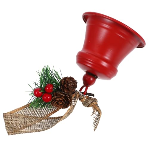 Ciieeo Weihnachtsglocken Metall Dekorative Glöckchen mit Juteseil Rustikale Weihnachtsdekoration für Tür und Baum Langlebig und Kinderfreundlich für DIY Projekte von Ciieeo