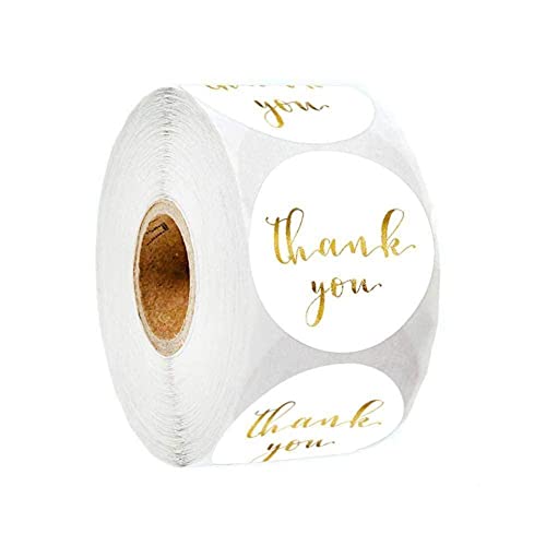 500 Stück Aufkleber/Rolle Gold Dankesaufkleber Folie Dekorative Umschlag Kleber Geschenk Etiketten Aufkleber 500 Stück Aufkleber/Rolle Gold Dankesaufkleber Folie Dekorative Umschlag Kleber Geschenk Etiketten Aufkleber von Cikiki