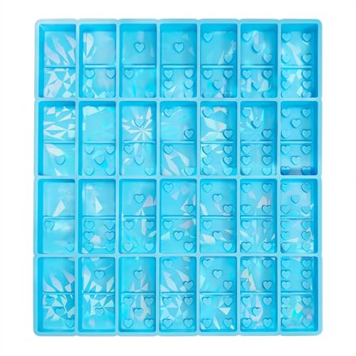 Domino-Formen für Epoxidharz, holografische Silikon-Dominoharz-Formen, glänzend, keine Kratzer und langlebig, Form für Harzguss, Schmuckherstellung, DIY Handwerk Domino-Formen für Epoxidharz, holografische Silikon-Dominoharz-Formen, glänzend, keine Kratzer und langlebig, Form für Harzguss, Schmuckherstellung, DIY Handwerk von Cikiki