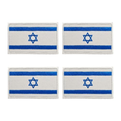 Israel Abzeichen, Israel Flagge Patch Nähen auf Stickerei, Armband Emblem Applique Patches Taschen Schleife Haken für Kleidung Backp von Cikiki