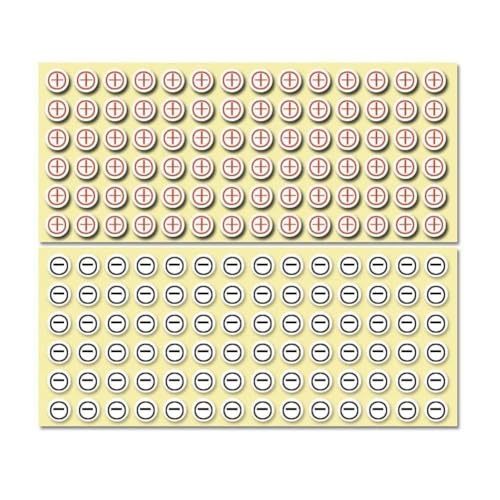 Positive und negative Etiketten, Aufkleber, Etiketten, plus runde Aufkleber, 8 mm Aufkleber, Papier, Minus und beschichtet, H4q0, klein auf Etiketten, Hello Pantry-Etiketten, Speisekammer-Etiketten, von Cikiki