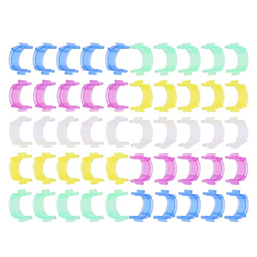 Cikonielf 50 PCS Sewing Bobbin Kleine Clips Bobbin Holder Clips, Gewindeklammern für Garnrollen, Droping Bobbin Buddies Cikonielf 50 PCS Sewing Bobbin Kleine Clips Bobbin Holder Clips, Gewindeklammern für Garnrollen, Droping Bobbin Buddies von Cikonielf