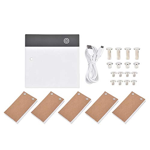 Cikonielf Handzeichnung LED Handzeichnung LED-Platine Tragbares Positionierungsloch USB Flip Book Kit Malutensilien Zeichenbrett (USB)(USB) von Cikonielf