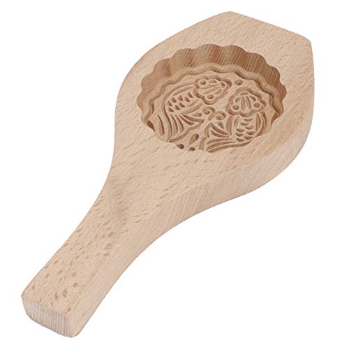 Cikonielf Holz Mooncake Form Diy Kekse Fondant Kuchen Backform Handarbeit Küche Dekoration Werkzeuge(Fisch 2) von Cikonielf