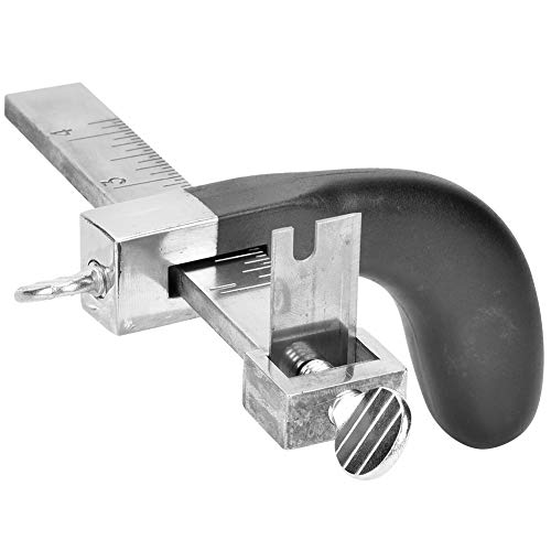 Cikonielf Lederbandschneider Professionelle Riemenschneider Lederband DIY Gürtel Handschneidemaschine mit Aluminiumgriff für Lederhandwerk von Cikonielf