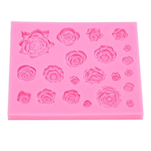 Silikonform Rose Blumen Kuchen Fondant Silikon Fondant Kuchen Formen 3D Rosen Blumen Silikonformen DIY Schokolade Fondant Tonform Dekoration Handwerk von Cikonielf