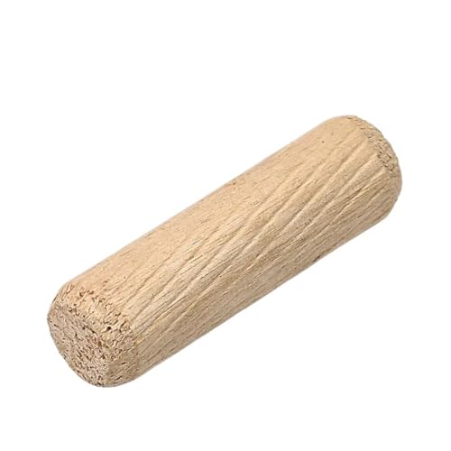 Metallschrauben 10–20 Stück M8 M10 M12 Holzdübel für Schrank, Schublade, rund, geriffelt, Holz, Basteln, Dübelstifte, Stangen, Möbelbeschlag(M10-10pcs,50mm) von Cilky