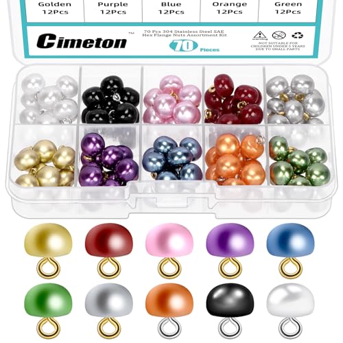Cimeton 120Pcs 10 Farben Perlenknöpfe 10 mm Faux Perlenknöpfe halbe Perlenknöpfe mit Schaft Halbkreis Perlenknöpfe zum Nähen Pilz Perlenknöpfe Cimeton 120Pcs 10 Farben Perlenknöpfe 10 mm Faux Perlenknöpfe halbe Perlenknöpfe mit Schaft Halbkreis Perlenknöpfe zum Nähen Pilz Perlenknöpfe von Cimeton