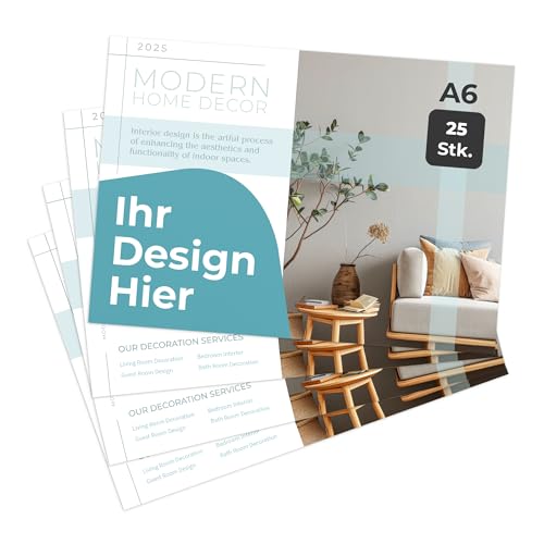 Cimpress Flyer A6 Horizontal selbst gestalten mit Wunschdesign, 25 Stück, mattes Papier, ideal für Markenaufbau, Events und Unternehmen Cimpress Flyer A6 Horizontal selbst gestalten mit Wunschdesign, 25 Stück, mattes Papier, ideal für Markenaufbau, Events und Unternehmen von Cimpress