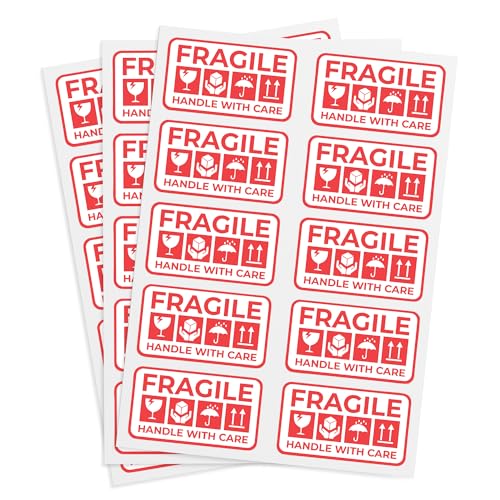 Cimpress Non Custom Sheet Stickers (50 Aufkleber (5 Blatt), weißes Papier Rechteckig abgerundete Ecken, 9 x 5 cm) von Cimpress