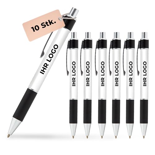 Cimpress Personalisierter Kugelschreiber, Rundumdruck Logo und Text, 10 Stück, Schwarze Tinte, Rutschfester Griff, Geschenk für Büro, Schule, Geburtstag, Hochzeit Cimpress Personalisierter Kugelschreiber, Rundumdruck Logo und Text, 10 Stück, Schwarze Tinte, Rutschfester Griff, Geschenk für Büro, Schule, Geburtstag, Hochzeit von Cimpress