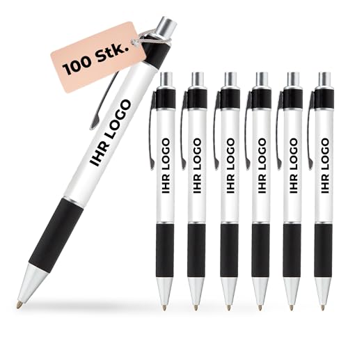 Cimpress Personalisierter Kugelschreiber, Rundumdruck Logo und Text, 100 Stück, Schwarze Tinte, Rutschfester Griff, Geschenk für Büro, Schule, Geburtstag, Hochzeit Cimpress Personalisierter Kugelschreiber, Rundumdruck Logo und Text, 100 Stück, Schwarze Tinte, Rutschfester Griff, Geschenk für Büro, Schule, Geburtstag, Hochzeit von Cimpress
