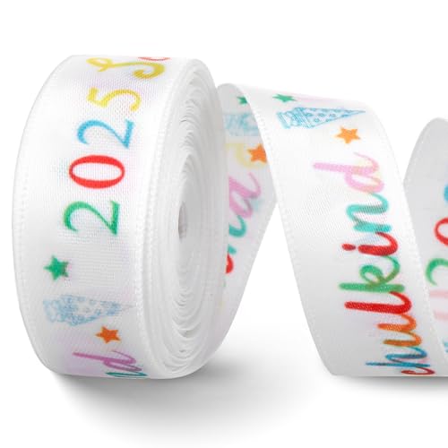 Cindeer 6 Yards Webband Schulkind 2025 für Schultüten und Einschulungsgeschenke Einschulung 16 mm breit Schulanfänger Geschenkverpackung Geschwistertüte(Farbe) von Cindeer