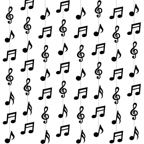 Cindeer 8 Stück Musiknoten Hängende Deko Musik Thema Party Musiknoten Banner Girlande aus Papier für 50er 80er Geburtstag Babyparty Hochzeit Musik Party Decke Deko Cindeer 8 Stück Musiknoten Hängende Deko Musik Thema Party Musiknoten Banner Girlande aus Papier für 50er 80er Geburtstag Babyparty Hochzeit Musik Party Decke Deko von Cindeer
