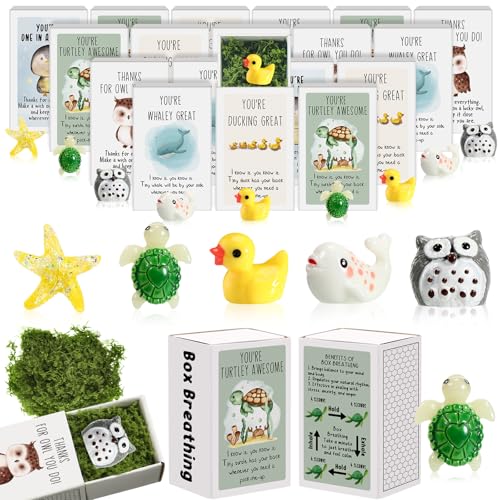 Cinnvoice 100-teiliges Set für Mitarbeiter, Kollegen, Wertschätzungsgeschenk, positive emotionale Unterstützung, niedliche Mini-Ornamente aus Kunstharz mit aufheiternder Karte, Dankeschön für Team, Cinnvoice 100-teiliges Set für Mitarbeiter, Kollegen, Wertschätzungsgeschenk, positive emotionale Unterstützung, niedliche Mini-Ornamente aus Kunstharz mit aufheiternder Karte, Dankeschön für Team, von Cinnvoice