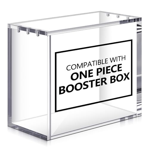 Cinnvoice Magnetische Vitrine aus Acryl, kompatibel mit TCG-Booster-Box, Schutzhülle, stapelbar, 4 mm dick, Magnetverschluss, Geschenke für Sammler, Karten nicht im Lieferumfang enthalten, 1 Stück von Cinnvoice
