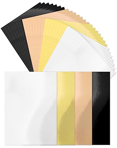 Cinvo 32 Stück Glitzer-Kartonbögen, A4, dicke Kartonfolie, 250 g/m², farbiges glitzerndes Papier für Cricut, Scrapbook, Poster, Karton, Party, Dekoration, Basteln (21,6 x 27,9 cm, 4 klassische Farben) Cinvo 32 Stück Glitzer-Kartonbögen, A4, dicke Kartonfolie, 250 g/m², farbiges glitzerndes Papier für Cricut, Scrapbook, Poster, Karton, Party, Dekoration, Basteln (21,6 x 27,9 cm, 4 klassische Farben) von Cinvo