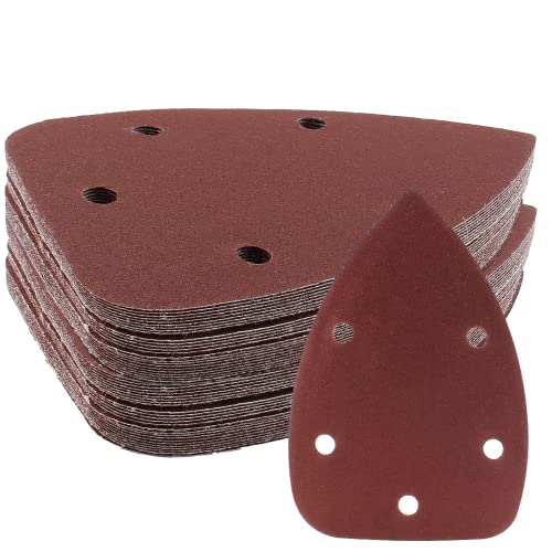 Cionyce 25 Stück 240 Körnung Maus Detail Schleifpapier 5 Loch Maus Schleifpapier Klett-Schleifpads Schleifblätter für 140 mm Schleifmaschine von Cionyce