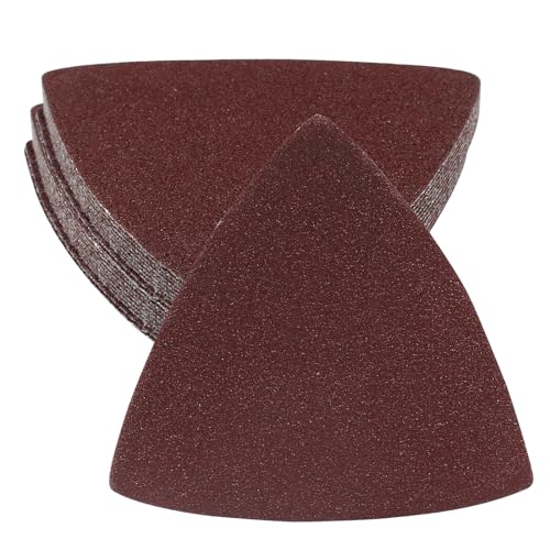 Cionyce Dreieck-Schleifpads, Körnung 120, Schleifpapier, Detailschleifer, 80 mm, Schleifpapier, Klett-Schleifpapier, 100 Stück Cionyce Dreieck-Schleifpads, Körnung 120, Schleifpapier, Detailschleifer, 80 mm, Schleifpapier, Klett-Schleifpapier, 100 Stück von Cionyce
