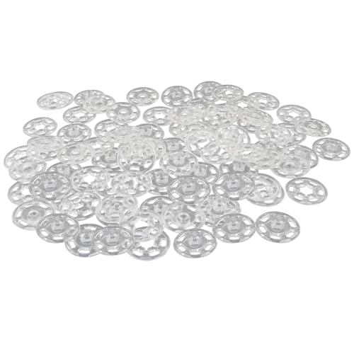 Cionyce Kunststoff-Druckknöpfe zum Aufnähen, 18 mm, transparent, zum Nähen, Hemden, Nähen, Kleidung, Basteln, 100 Stück Cionyce Kunststoff-Druckknöpfe zum Aufnähen, 18 mm, transparent, zum Nähen, Hemden, Nähen, Kleidung, Basteln, 100 Stück von Cionyce