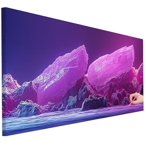 Diamond Painting Erwachsene Abstrakt Diamond Painting XXL 130x50cm 5D DIY Berg Diamant Kunst Groß Set Basteln Erwachsene Diamant Malerei Stickerei Kreuzstich Set für Deko Wohnzimmer Geschenke D-16 von Ciooyxee