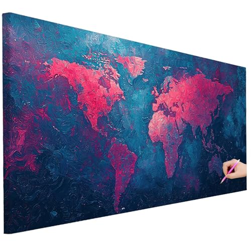 Diamond Painting Erwachsene Abstrakt Diamond Painting XXL 200x80cm 5D DIY Karte Diamant Kunst Groß Set Basteln Erwachsene Diamant Malerei Stickerei Kreuzstich Set für Deko Wohnzimmer Geschenke B-42 von Ciooyxee