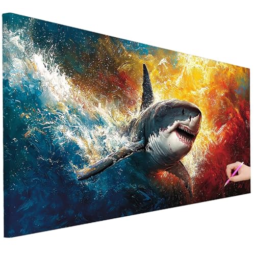 Diamond Painting Erwachsene Abstrakt Diamond Painting XXL 200x80cm 5D DIY Tiere Diamant Kunst Groß Set Basteln Erwachsene Diamant Malerei Stickerei Kreuzstich Set für Deko Wohnzimmer Geschenke B-74 von Ciooyxee