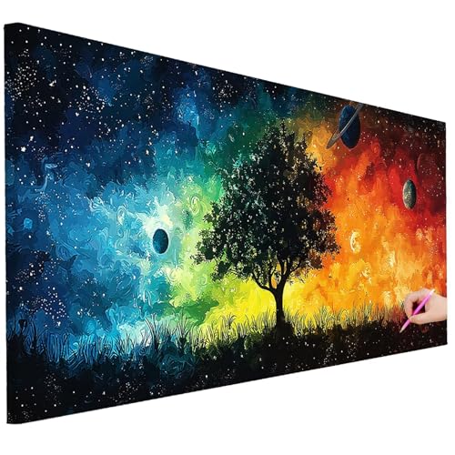Diamond Painting Erwachsene Baum Diamond Painting XXL 100x40cm DIY Planet Diamant Kunst Groß Set Basteln Erwachsene Diamant Malerei Stickerei Kreuzstich Set Deko Wohnzimmer Geschenke für Frauen J-68 Diamond Painting Erwachsene Baum Diamond Painting XXL 100x40cm DIY Planet Diamant Kunst Groß Set Basteln Erwachsene Diamant Malerei Stickerei Kreuzstich Set Deko Wohnzimmer Geschenke für Frauen J-68 von Ciooyxee