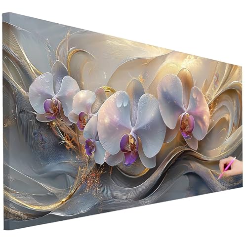Diamond Painting Erwachsene Blumen Diamond Painting XXL 250x100cm 5D DIY Orchidee Diamant Kunst Groß Set Basteln Erwachsene Diamant Malerei Stickerei Kreuzstich Set für Deko Wohnzimmer Geschenke C-95 Diamond Painting Erwachsene Blumen Diamond Painting XXL 250x100cm 5D DIY Orchidee Diamant Kunst Groß Set Basteln Erwachsene Diamant Malerei Stickerei Kreuzstich Set für Deko Wohnzimmer Geschenke C-95 von Ciooyxee
