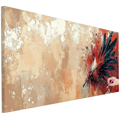 Diamond Painting Erwachsene Retro Diamond Painting XXL 100x40cm 5D DIY Einfachheit Diamant Kunst Groß Set Basteln Erwachsene Diamant Malerei Stickerei Kreuzstich Set für Deko Geschenke für Frauen D-64 von Ciooyxee