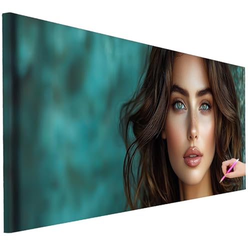 Diamond Painting Erwachsene Retro Diamond Painting XXL 150x60cm DIY Frau Diamant Kunst Groß Set Basteln Erwachsene Diamant Malerei Stickerei Kreuzstich Set Deko Wohnzimmer Geschenke für Frauen B-78 von Ciooyxee