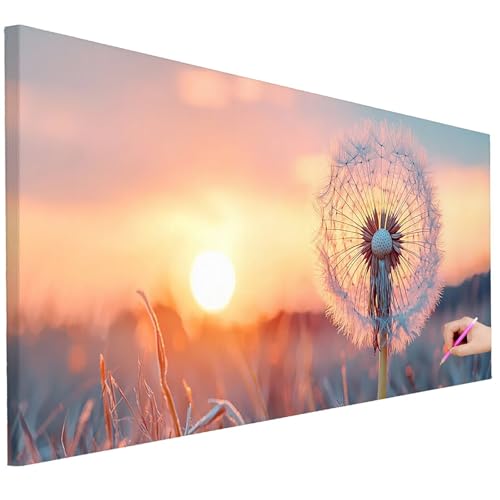 Diamond Painting Erwachsene Sonnenuntergang Diamond Painting XXL 200x80cm 5D DIY Anlage Diamant Kunst Groß Set Basteln Erwachsene Diamant Malerei Stickerei Kreuzstich Set für Deko Wohnzimmer K-81 von Ciooyxee