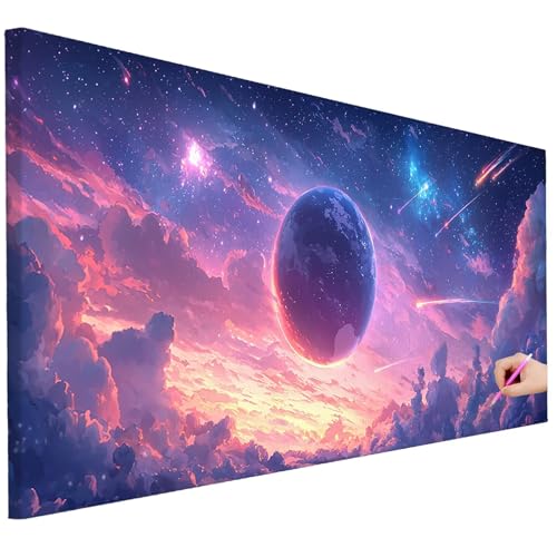 Diamond Painting Erwachsene Sternenhimmel Diamond Painting XXL 150x60cm 5D Fantasy Diamant Kunst Groß Set Basteln Erwachsene Diamant Malerei Stickerei Kreuzstich Set für Deko Geschenke für Frauen D-62 von Ciooyxee