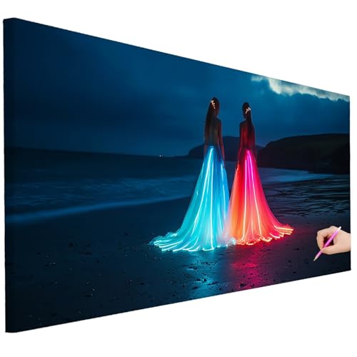 Diamond Painting Erwachsene Strand Diamond Painting XXL 250x100cm 5D DIY Glitzer Diamant Kunst Groß Set Basteln Erwachsene Diamant Malerei Stickerei Kreuzstich Set für Deko Wohnzimmer Geschenke K-99 von Ciooyxee