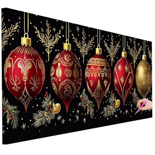 Diamond Painting Erwachsene Weihnachten Diamond Painting XXL 100x40cm 5D Modern Diamant Kunst Groß Set Basteln Erwachsene Diamant Malerei Stickerei Kreuzstich Set für Deko Geschenke für Frauen B-36 von Ciooyxee