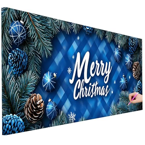 Diamond Painting Erwachsene Weihnachten Diamond Painting XXL 200x80cm 5D Anlage Diamant Kunst Groß Set Basteln Erwachsene Diamant Malerei Stickerei Kreuzstich Set für Deko Geschenke für Frauen B-52 von Ciooyxee