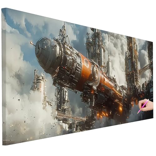 Diamond Painting Erwachsene Wolke Diamond Painting XXL 150x60cm 5D DIY Technologie Diamant Kunst Groß Set Basteln Erwachsene Diamant Malerei Stickerei Kreuzstich Set für Deko Geschenke für Frauen D-36 von Ciooyxee