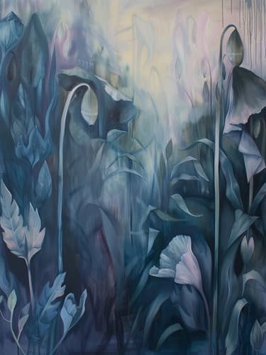 Diamond Painting Klein Set Blume 40x50cm, DIY Diamant Painting Bilder Kinder Erwachsene Pflanzen, 5D Daiments Painting Basteln Erwachsene, Dimond Painting Cross Stickerei Malerei Kits Wand Dekor F-4 von Ciooyxee
