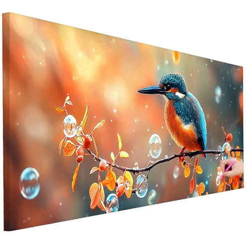 Diamond Painting XXL Groß 130x50cm Diamond Painting Vogel Bilder Set 5D Diamant Kunst Fantasy Bastelset Erwachsene, DIY Full Diamant Malerei Kreativ Set für Erwachsene für Wanddeko Geschenke K-02 Diamond Painting XXL Groß 130x50cm Diamond Painting Vogel Bilder Set 5D Diamant Kunst Fantasy Bastelset Erwachsene, DIY Full Diamant Malerei Kreativ Set für Erwachsene für Wanddeko Geschenke K-02 von Ciooyxee