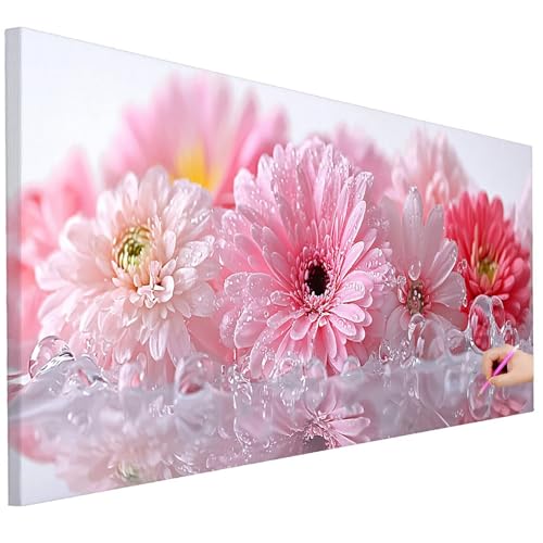 Diamond Painting XXL Groß 200x80cm Diamond Painting Blumen Bilder Set 5D Diamant Kunst Aesthetic Bastelset Erwachsene, DIY Full Diamant Malerei Kreativ Set für Erwachsene für Wanddeko Geschenke D-01 von Ciooyxee