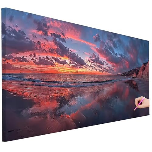 Diamond Painting XXL Groß 250x100cm Diamond Painting Landschaft Bilder Set 5D Diamant Kunst Strand Bastelset Erwachsene, DIY Full Diamant Malerei Kreativ Set für Erwachsene für Wanddeko Geschenke I-02 Diamond Painting XXL Groß 250x100cm Diamond Painting Landschaft Bilder Set 5D Diamant Kunst Strand Bastelset Erwachsene, DIY Full Diamant Malerei Kreativ Set für Erwachsene für Wanddeko Geschenke I-02 von Ciooyxee