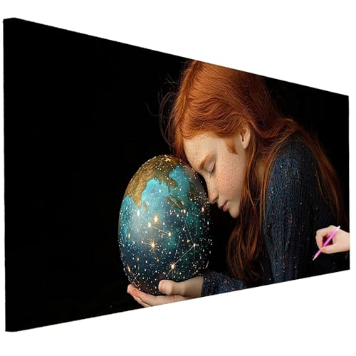 Diamond Painting XXL Groß 250x100cm Diamond Painting Planet Bilder Set 5D Diamant Kunst Abstrakt Bastelset Erwachsene, DIY Full Diamant Malerei Kreativ Set für Erwachsene für Wanddeko Geschenke D-21 von Ciooyxee