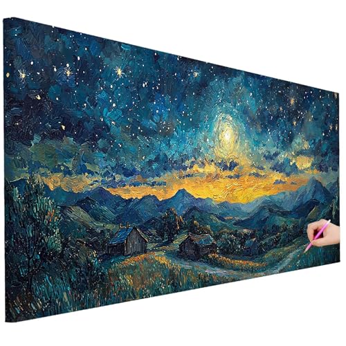Diamond Painting XXL Groß 250x100cm Diamond Painting Sternenhimmel Bilder Set 5D Diamant Kunst Abstrakt Bastelset Erwachsene, DIY Full Diamant Malerei Kreativ Set für Erwachsene für Wanddeko C-74 von Ciooyxee