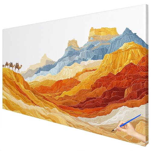 Malen Nach Zahlen Erwachsene Abstrakt 180x70cm XXL Malen Nach Zahlen Kinder ab 10 DIY Set Erwachsene Anfänger Paint by Numbers Landschaft Handgemalt Ölgemälde Leinwand Kit Geschenke Herbstdeko A-85 von Ciooyxee