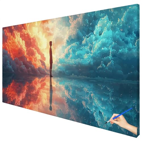 Malen Nach Zahlen Erwachsene Abstrakt 70x30cm XXL Malen Nach Zahlen Kinder ab 10 DIY Set Erwachsene Anfänger Paint by Numbers Modern Handgemalt Ölgemälde Leinwand Kit für Geschenke Herbstdeko B-30 Malen Nach Zahlen Erwachsene Abstrakt 70x30cm XXL Malen Nach Zahlen Kinder ab 10 DIY Set Erwachsene Anfänger Paint by Numbers Modern Handgemalt Ölgemälde Leinwand Kit für Geschenke Herbstdeko B-30 von Ciooyxee