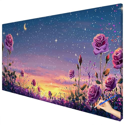 Malen Nach Zahlen Erwachsene Blumen 70x30cm XXL Malen Nach Zahlen Kinder ab 10 DIY Set Erwachsene Anfänger Paint by Numbers Landschaft Handgemalt Ölgemälde Leinwand Kit für Geschenke Herbstdeko B-58 Malen Nach Zahlen Erwachsene Blumen 70x30cm XXL Malen Nach Zahlen Kinder ab 10 DIY Set Erwachsene Anfänger Paint by Numbers Landschaft Handgemalt Ölgemälde Leinwand Kit für Geschenke Herbstdeko B-58 von Ciooyxee