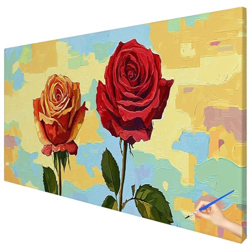 Malen Nach Zahlen Erwachsene Groß 180x70cm Malen Nach Zahlen Blumen Basteln Erwachsene Rose Paint by Numbers Adult Kit DIY Acrylfarbe Ölgemälde Set für Anfänger, Geschenke für Frauen Herbst Deko B-85 Malen Nach Zahlen Erwachsene Groß 180x70cm Malen Nach Zahlen Blumen Basteln Erwachsene Rose Paint by Numbers Adult Kit DIY Acrylfarbe Ölgemälde Set für Anfänger, Geschenke für Frauen Herbst Deko B-85 von Ciooyxee