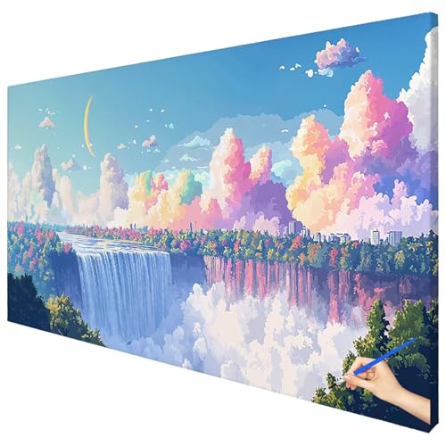 Malen Nach Zahlen Erwachsene Landschaft 70x30cm XXL Malen Nach Zahlen Kinder ab 10 DIY Set Erwachsene Anfänger Paint by Numbers Fallen Handgemalt Ölgemälde Leinwand Kit für Geschenke Herbstdeko B-28 Malen Nach Zahlen Erwachsene Landschaft 70x30cm XXL Malen Nach Zahlen Kinder ab 10 DIY Set Erwachsene Anfänger Paint by Numbers Fallen Handgemalt Ölgemälde Leinwand Kit für Geschenke Herbstdeko B-28 von Ciooyxee